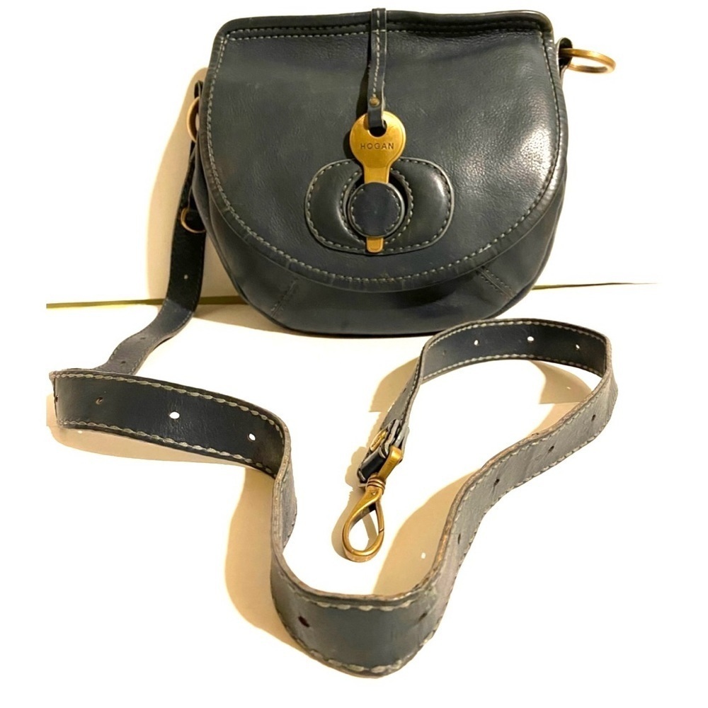 Hogan vintage navy blue Leather Crossbody Bag - Picture 4 of 11